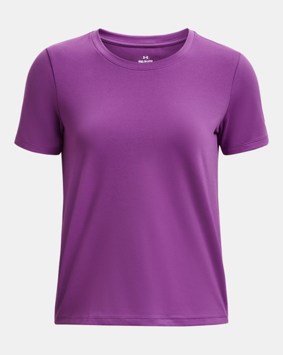 女士UA Meridian短袖T恤 in Purple image number 4